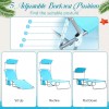 wenqik 2 Pcs Foldable Beach Lounge Chair with 360° Canopy