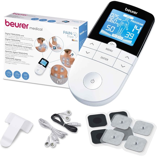Beurer EM 49 Digital TENS/EMS, 3-in-1 Electrical Stimulation Device for