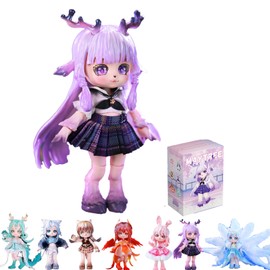 GNATAPIAY BJD Dolls Blind Box,Kawaii BJD Dolls Exotic Beast Record Series Ball Jointed Doll Collectable Action Figure for Girls Birthday Party Gift