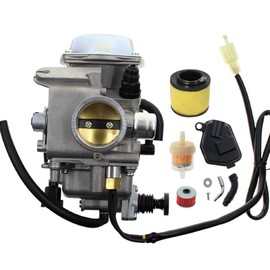 SVKZGFZ Carburetor for Honda Rancher 350 2000-2006 TRX350ES TRX350FE TRX350FM TRX350TE TRX350TM, FourTrax 300 TRX300 Foreman 400 450 TRX450S 4 Wheeler ATV Carb (with Air Filter & Oil Filter)