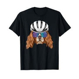 Cyclist English Toy Spaniel Bicycle Racing T-Shirt