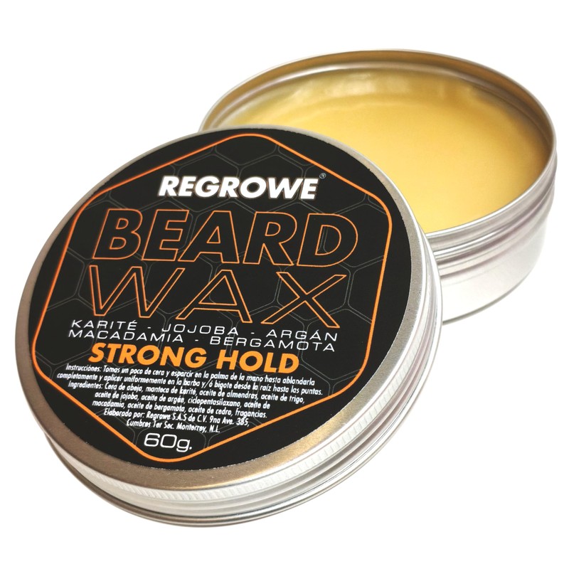 Regrowe Beard Wax Strong Hold - BERGAMOTA - ARGÁN -