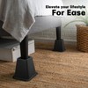 ANNKUT 6 Inch Heavy Duty Bed Risers, Furniture Risers for