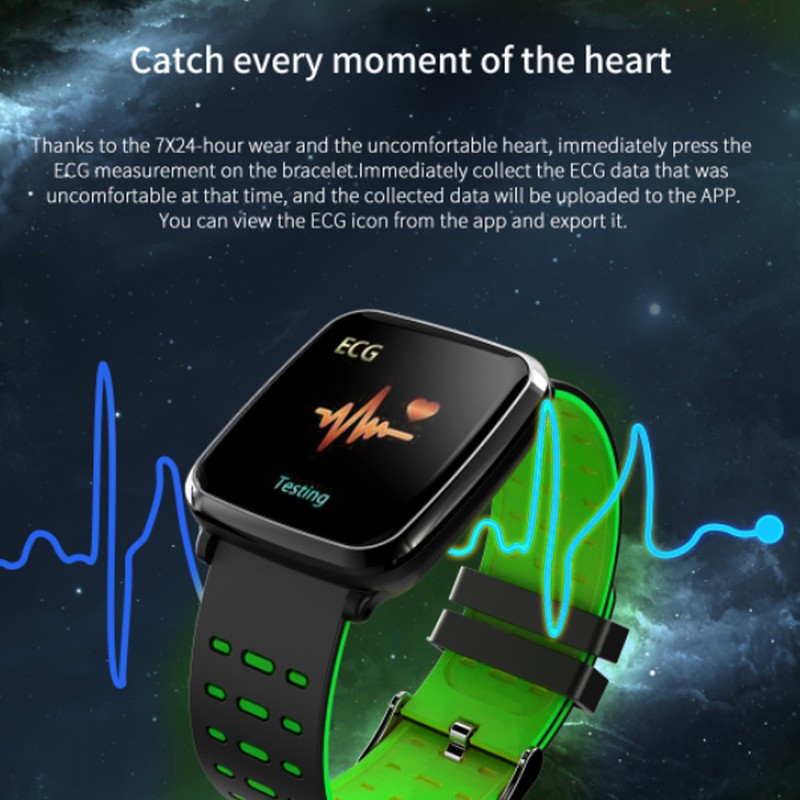 Waterproof Rate Monitoring Sports Step Watch Bracelet Bluetooth Smart Wristband