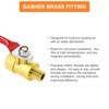 GASHER 5PCS 1/8 Inch Brass Mini Ball Valve Shut Off
