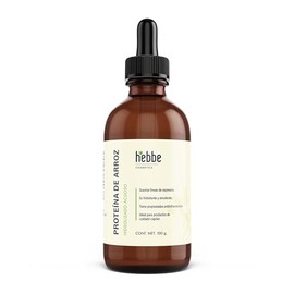 HEBBE - Proteína de Arroz 100 g | Hidrolizado de Proteína de Arroz | Hidratante para Piel y Cabello | Propiedades Faciales y Capilares | Contenido 100