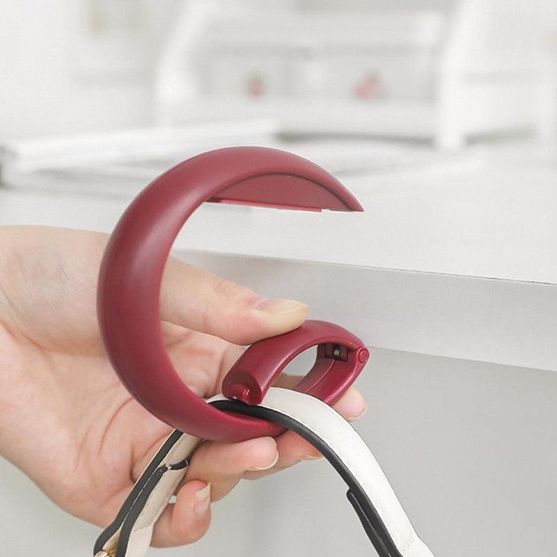 WeddHuis Table Handbag Holder Hook Foldable Non-Slip Bag Hook Holder