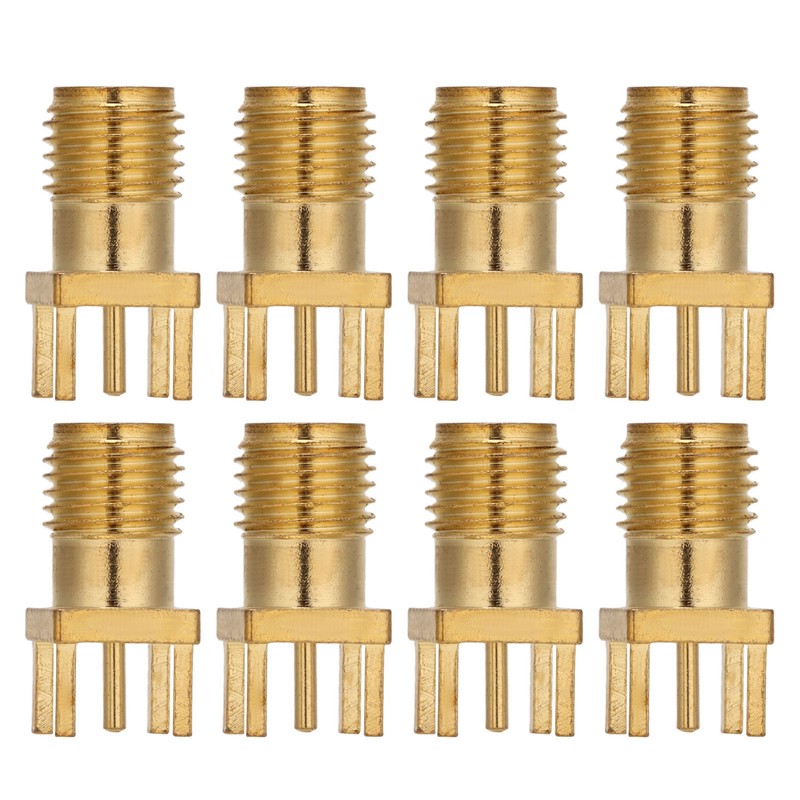 100Pcs RF Coaxial Cable Adapter Female Coax Line Connector Base