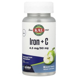 칼 철분 IRON 아이언 + C 사과 마이크로 정제 90정 Cal Iron + C Apple Micro Refined 90 Tablets