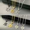 Tapp Collections Star Of David With Cross Pendant 316L Stainless