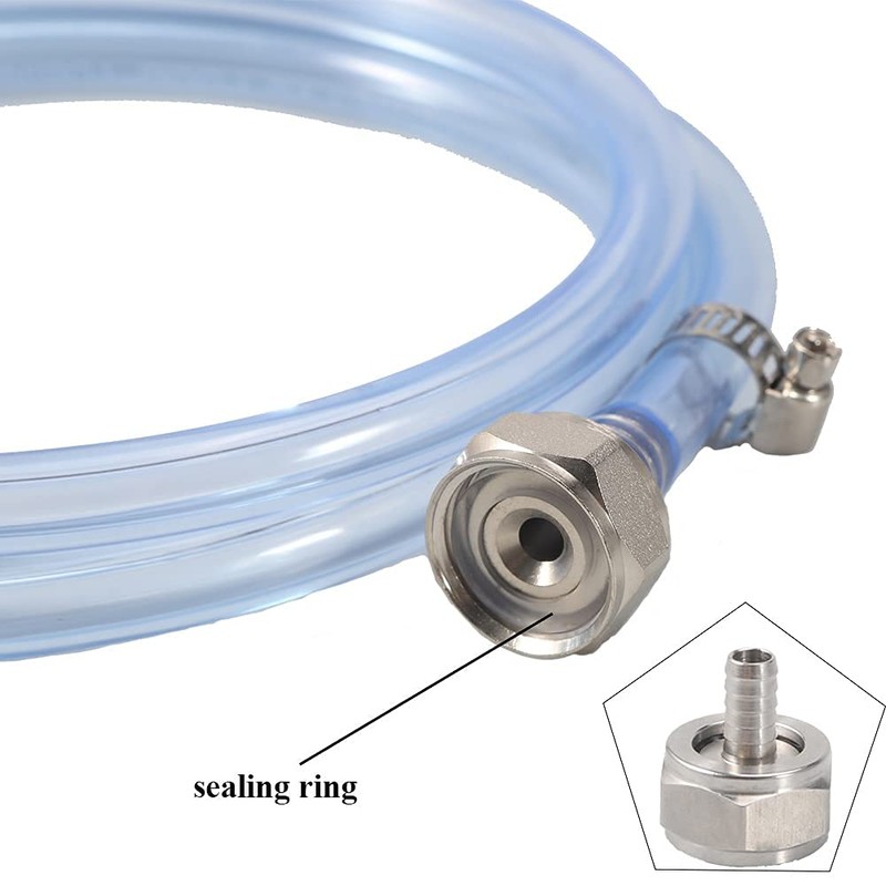 PERA Home Brewing Beer Line with Hex Nut Adapter, Beer