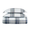 London Fog Nottingham Plaid Comforter Set Multiple Polyester 3-Piece Full/Queen