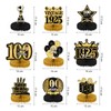 100th Birthday Table Decorations Set of 9 - Black &