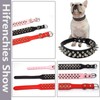 Hifrenchies Studded Dog Collar Mushroom Studded Adjustable Microfiber Leather Pet