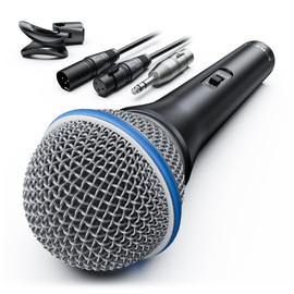 MRSDY Vocal Dynamic Microphone, Metal Handheld Wired Microphone for Singing, Mic Suitable for Karaoke and Recording, with On/Off Switch and 16.4ft XLR Cable