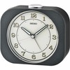 Seiko Kyoda Bedroom Alarm Clock, Metallic Black