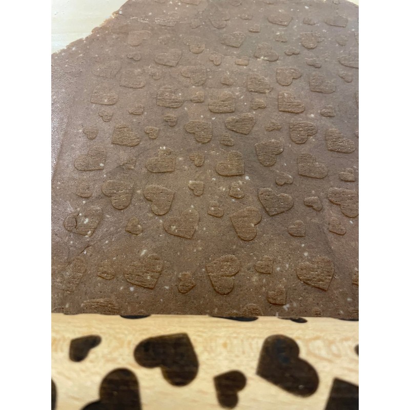 efo Embossed Heart Design Decorative Rolling Pin Baking Supplies for