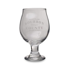 Goose Island Bourbon County Beer Glass, 10 oz, Set of 2, Clear
