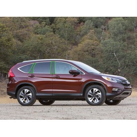 Rvinyl Pillar Post Window Trim Compatible with Honda CR-V 2012-2016 - Carbon Fiber 4D (Black)