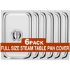 WantJoin 6-Pack Full Size Hotel Pan Cover,Lid with Handle, Stainless