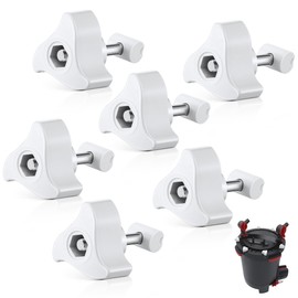 HappyAlley 6 Pack Replacement Parts Compatible with Fluval Canister Filters, Lid Fastener Compatible with Fluval FX6 FX5 FX2 FX4, Secure Fit and Long Lasting