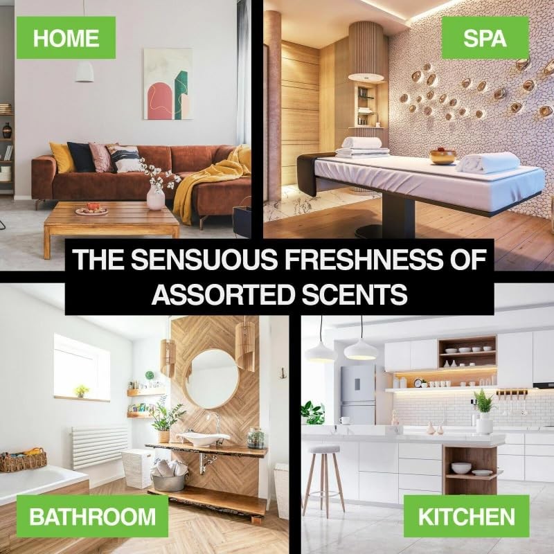 1/2/4PK Reed Diffusers Assorted Scents Gentle Aromatic Alluring 120ml (1)