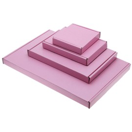 MEG4TEC Pack of 5 Satin Pink C5 A5 Pip Boxes - Large Letter Cardboard Shipping Packaging Boxes (22.5cm x 16cm x 2cm)