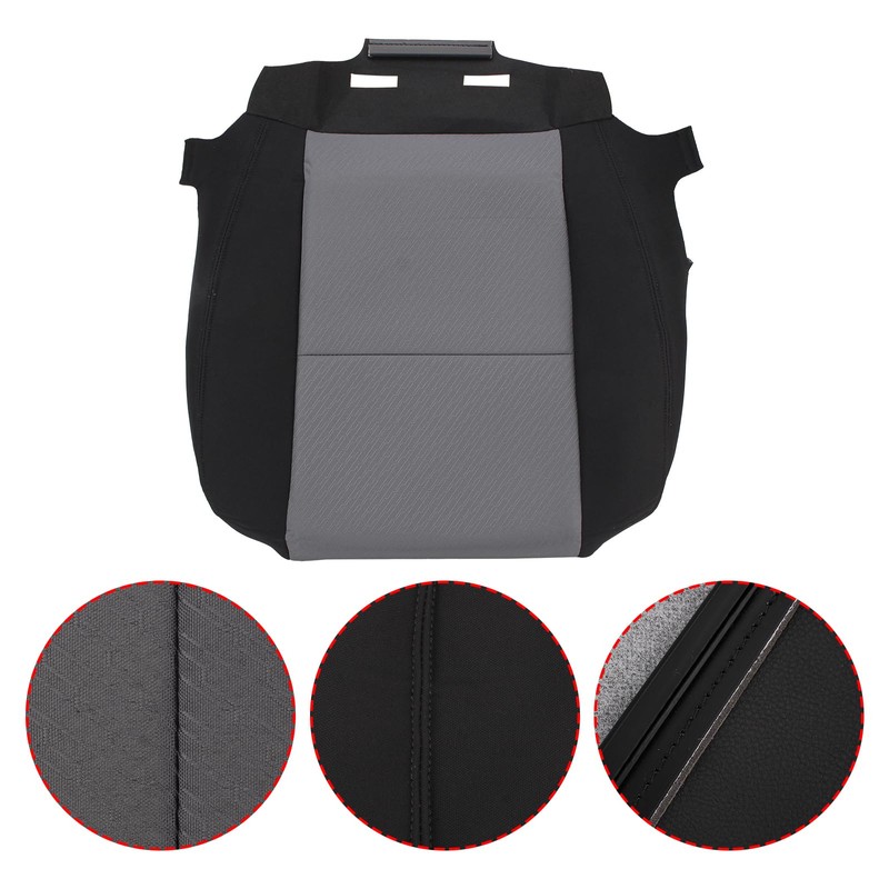 AUTOKAY Driver Bottom Cloth Seat Cover Gray Fits for Chevy
