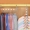 10 PCS Hangers Space Saving Metal Closet Organizers Saver Clothes