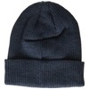 Champion Logo Cuff Beanie, Dark Blue Heather, One Size