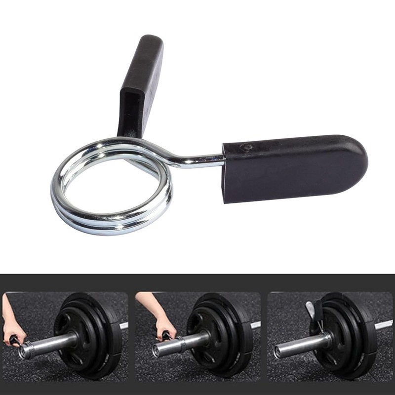 CLKE 4 x Spring Clips for Dumbbells, Bar Clips, Clamp