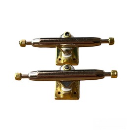 LEEFAI Pro Fretboard Trucks 32/34/36mm 4.0 Pro Finger Skateboard Trucks (Axis) Base Plate Color & Size (34mm, Gold)