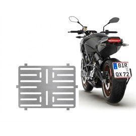 Frameless License Plate Holder Stainless Steel 0.8 mm Thick (for AT Austria) for License Plate in Format 210 x 170 mm 21 x 17 cm for Motorcycles - Scooters