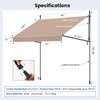 Grandekor Manual Retractable Awning,118" W x 118" H,No Drilling Outdoor