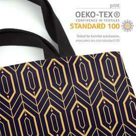 VOID Art Deco Fine Patterned Bag, 33 x 33 x 14 cm, 15 L Shopping Bag, Shopper Bag, multicoloured, Casual