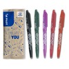 Pilot FriXion Ball Erasable Rollerball Pen, Set of 5, Red,