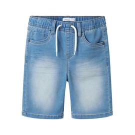 NAME IT Boys' Shorts Regular Fit, Light blue (light blue denim)