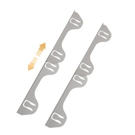 MOFINO 316 Stainless Steel Stove Gap Covers,Stove Gap Filler,Range Trim Kit,Between Stove and Counter for Kitchen,Easy Retractable Length 13.8" to 27.5",Easy Install and Heat Resistant (2 PCS,Silver)