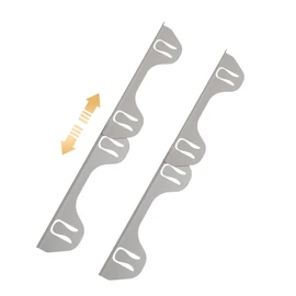 MOFINO 316 Stainless Steel Stove Gap Covers,Stove Gap Filler,Range Trim Kit,Between Stove and Counter for Kitchen,Easy Retractable Length 13.8" to 27.5",Easy Install and Heat Resistant (2 PCS,Silver)