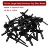 Zorveiio 100Pcs Black Aluminum Tri-Fold Exploding Pop Rivets 3/16 Large