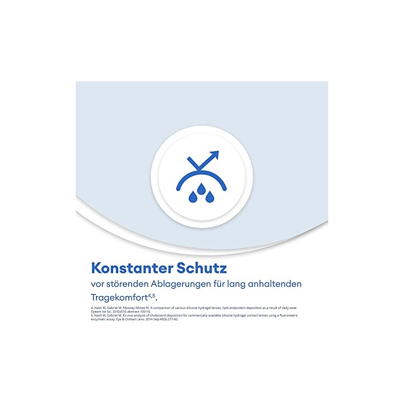 Air Optix plus HydraGlyde Monatslinsen weich, 3 Stück, BC 8.6
