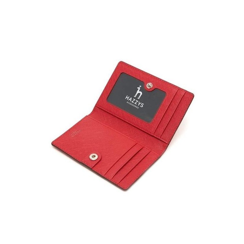 Hazzys (광주신세계)레드 퍼피로고 플랫 카드지갑 HIHO5E134R2 (Gwangju Shinsegae) Red Puppy