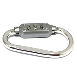 Kontec Dial-Type Lock, D-Lock, Silver, Small