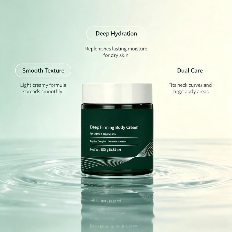 Deep Firming Body Cream, Soft Hydrating Neck Cream for Dry