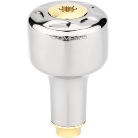 Gomexus T27 Reel Handle Knob, Titanium 1.2 inches (30 mm), Daiwa Type S, Shimano Type A Handle, Replacement, Spinning Reel, Bait Reel, Compatible with Sea Fishing, Light Game, Lightweight, Lure