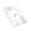 LWDZLHD White Marble Outlet Covers Decorative Light Switch Cover Wall