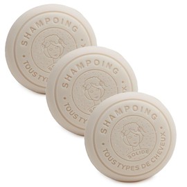 Label Provence - French Shampoo Bar Made With Organic Donkey Milk - For All Hair - 110g - Set of 3