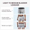 IRISMORII Washable Mens Leakproof Incontinence Underwear Bladder Leak Protection Instant