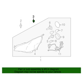 Subaru Genuine 909130013 Rivet - Bumper, 1 Pack