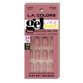 L.A. COLORS Gel Like Shine Nail Tips, Missy CNT484